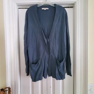 Dark teal cardigan.  Hardly worn